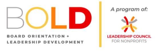 Logo for Nonprofits Board Orientation + Leadership Development program